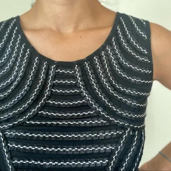 Vintage Semi Sheer Dress with Details - Picture 3 of 4